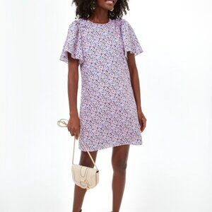 NWT Tuckernuck Hyacinth House Lilac Floral Viola Mini Dress, Size XL